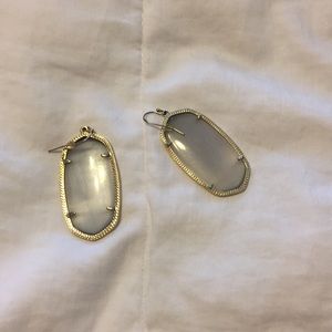 Grey gold drop Kendra Scott earrings